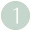 Numero 1 vazado em fundo circular verde